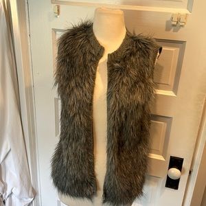 Faux fur vest